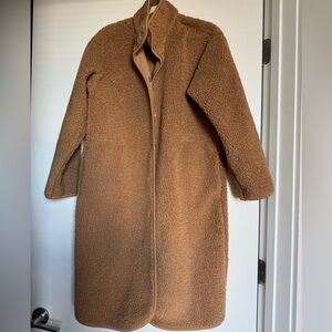 Uniqlo Tan Teddy Jacket for Women